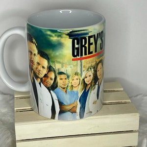 Handmade Greys Anatomy Coffee Mug