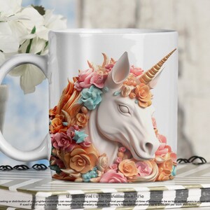 3d Unicorn Coffee Mug - Etsy