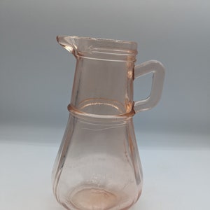 Small Pink Glass Pitcher/Milk Jug/Creamer - Vintage