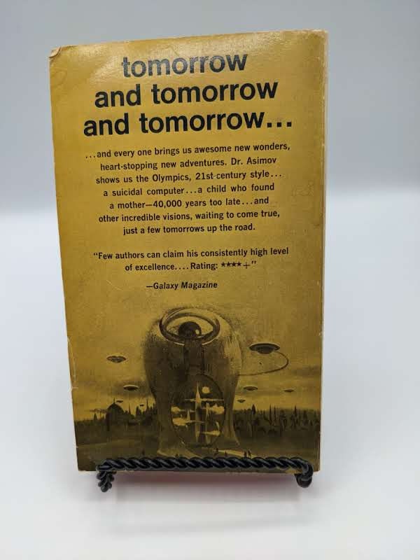 Nine Tomorrows, Isaac Asimov Short Story Collection 1969 Paperback Etsy