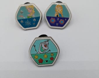 Frozen Disney Enamel Trading Pins, Set of 3