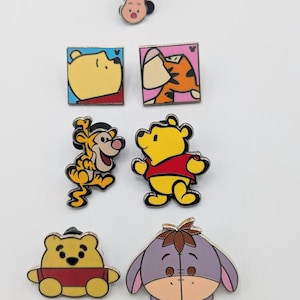 Winnie the Pooh Disney Trading Pins, Set of 7 - trading and collectible enamel pins