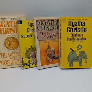Agatha Christie Mystery Collection - Hercule Poirot, Miss Marple, Mr. Parker Pyne, novels and short stories (4 paperbacks, 1959-1989)