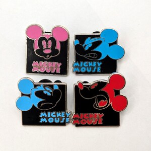 Mickey Mouse Expressions Mystery Disney Trading Enamel Pins, Set of 4