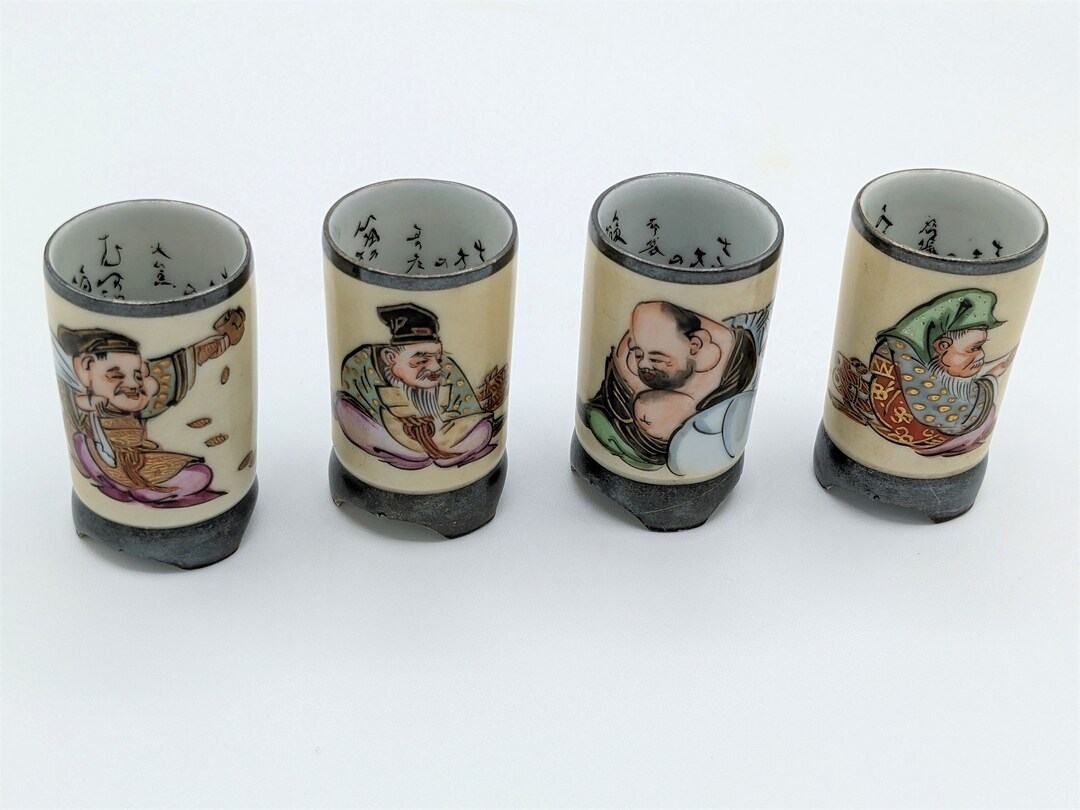 Kutani Kazan Japanese Showa Lucky Gods Gods/gods of Good Etsy