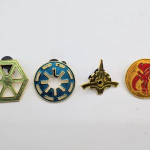 Spille da collezione Disney Star Wars, set da 4 - spille smaltate da collezione e da scambiare