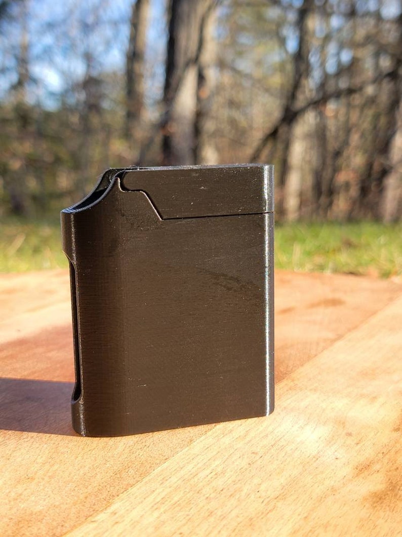 Black Cigarette/joint Case With Lighter Slot Holds 8 Cigarettes/joints