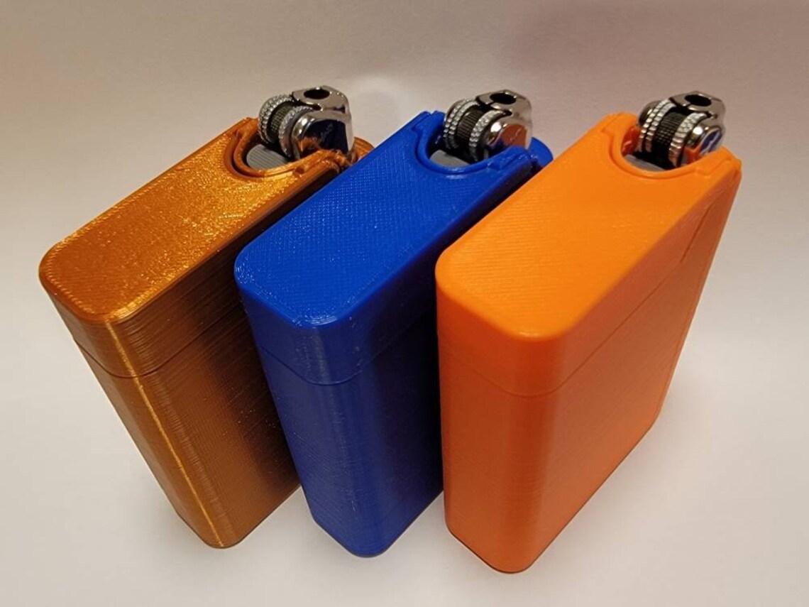 Cigarette/joint Case With Lighter Slot Holds 8 Etsy