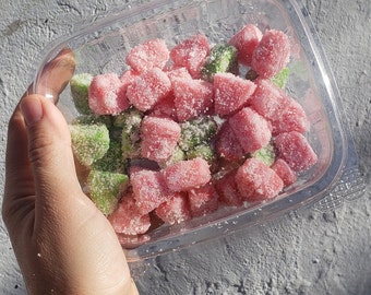 Extremely Sour Candy Watermelon Gummy - Extra Sour Added!