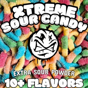 Half Pound Extreme Sour Candy - Wild Berry Skittles - plus other Super Sour Candy Packs