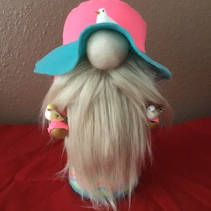 Spring Bird Gnome, Gift for Her