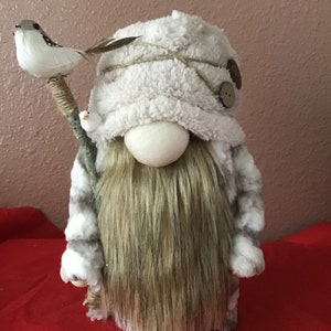 Sherpa Christmas Gnome, Bird and Dove Decor