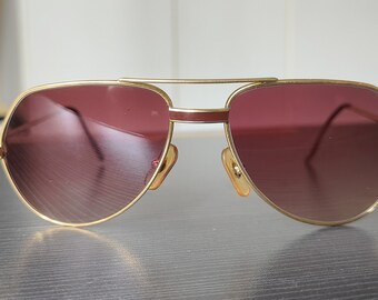 KM001 authentic Cartier Vendome laque 56-16-135 sunglasses made in France