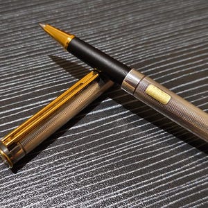 RB004 Authentic Montblanc Noblesse silver plated rollerball pen