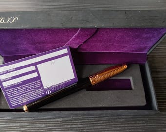 ST. Dupont Olympio cote d'azur rot/roségold Tintenroller made in frankreich