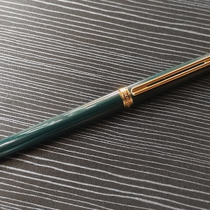 筆記具 montblanc noblesse oblige green 14k 585 Montblanc Noblesse Oblige Green GT Fountain Pen EF (used