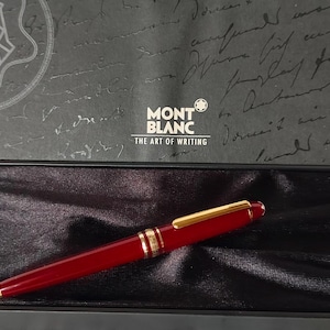 Authentieke Montblanc Meiserstuck Mozart bordeauxrode minibalpen