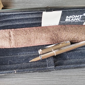 FP004 Penna stilografica vintage Montblanc Noblesse in argento 14K con pennino OM