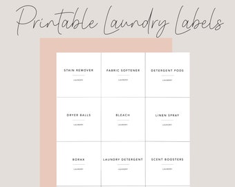 Printable laundry soap labels