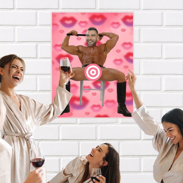 Pin the Junk on the Hunk,Pin the Pecker,Bachelorette Party Game,Hen Party,Pin the Junk Party Game for Girls Night,Pin the Tail,DIGITAL FILE