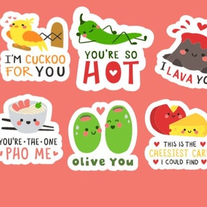 Valentine Pun Stickers