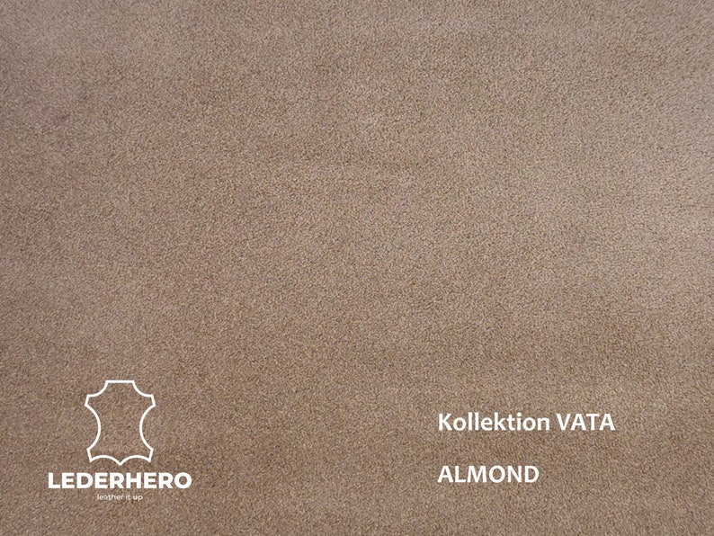 Italian suede, suede, suede, sole leather Almond - MA510108
