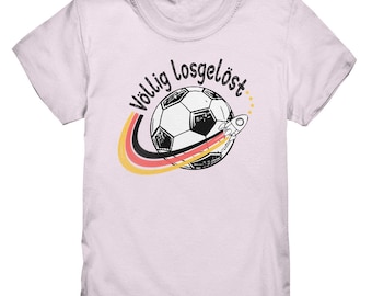 Völlig losgelöst Fußball Shirt für Kids | EM 2024 Shirt für Kinder | Fanshirt für Kinder | Eurocup 2024 Fanshirt | Witziges Fußball Shirt
