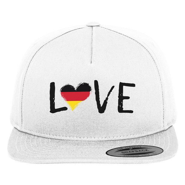 Love Snapback | Euro 2024 Deutschland | Fußballfan | i love germany | Stylishes Cap | Geschenk für Frau | Geschenk für Mann| Festival Outfit