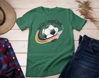 Völlig losgelöst Männer Fußball T Shirt | Witziges Fanshirt zur EM 2024 | Fußballfan Deutschland | EUROCUP 2024 Germany | Deutschland Fan