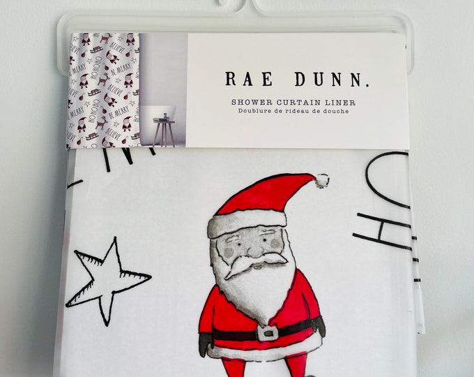 Rae Dunn Christmas Rae Dunn Shower Curtainchristmas Shower Etsy