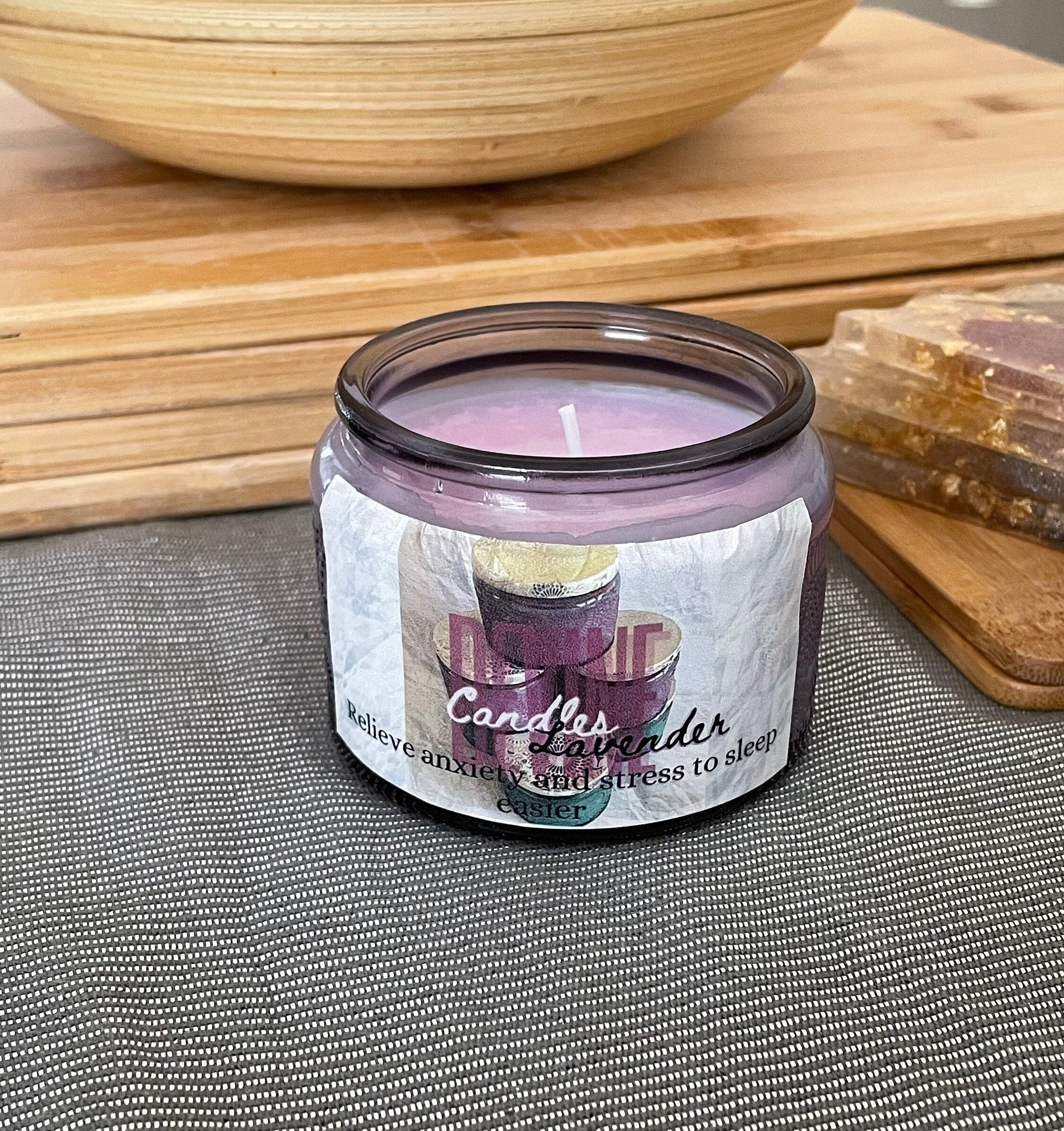 Lavender scented therapeutic candles candles 4.5 oz glass Etsy