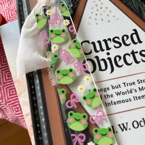 Kawaii Froggy Acrylic Bookmark | The perfect book lovers gift