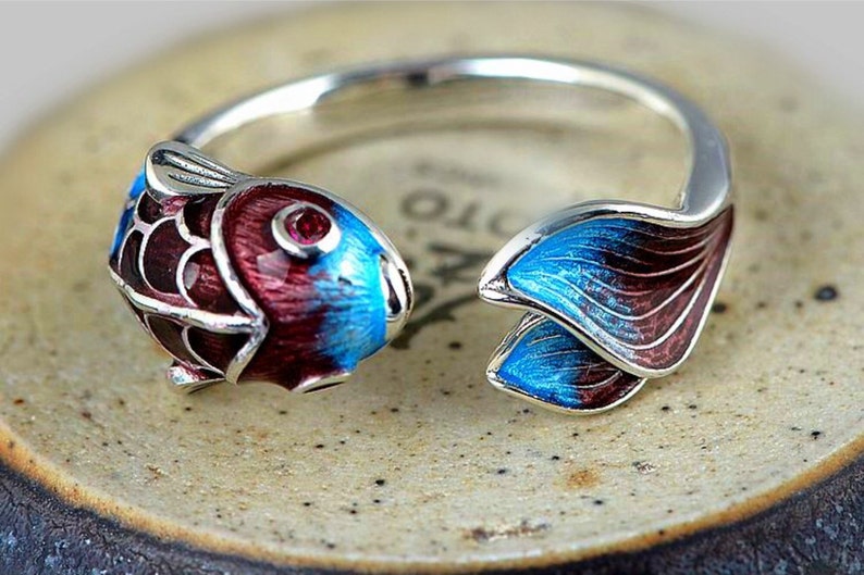 Luckly Koi Fish Ring Koi Fish Ring Adjustable Opening Ring - Etsy