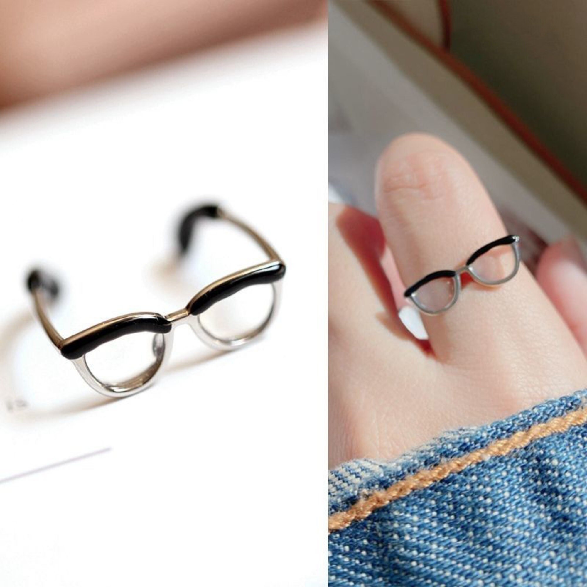 Gold ring shop glasses