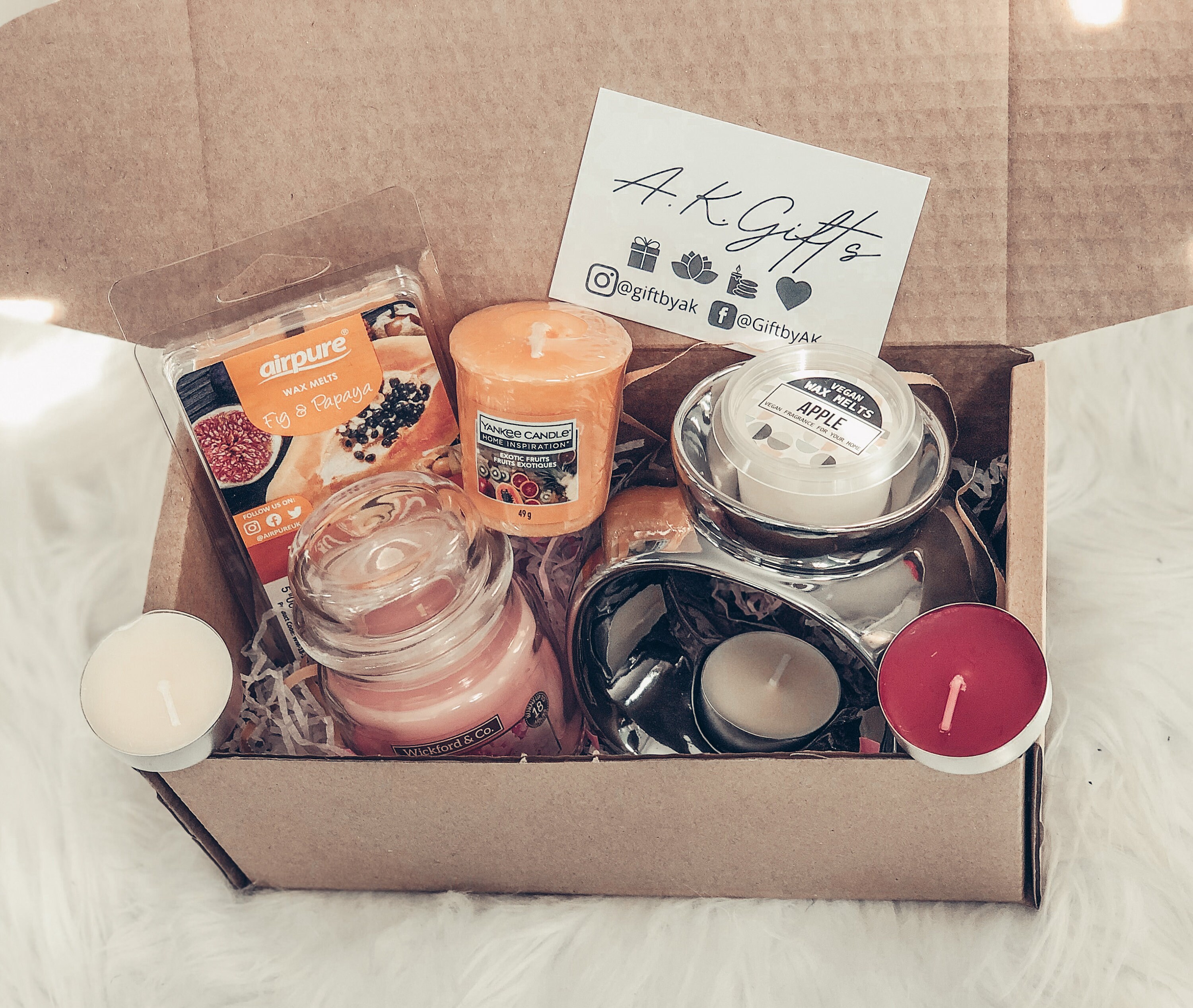 Candle gift box birthday gift candle lover hamper yankee Etsy