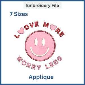 Love Me More Valentines Day  Embroidery Design| Love Embroidery Design | Valentine&#39;s Day Embroidery Design | Valentine&#39;s Days  Embroidery