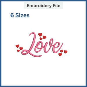 Love Valentines Day  Embroidery Design| Love Embroidery Design | Valentine&#39;s Day Embroidery Design | Valentine&#39;s Days  Embroidery