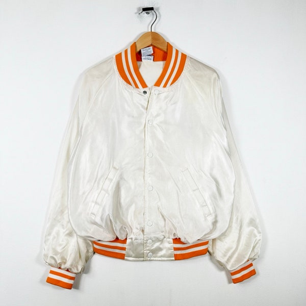 Vintage 90s Satin Tennessee Volunteers Button Up College Jacket