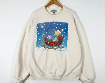 Vintage 90s Classic Winnie the Pooh Original Style Graphic Sweater