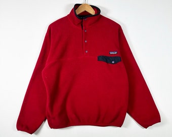 Vintage 00s Patagonia Synchilla Quarter Button Up Fleece Sweater