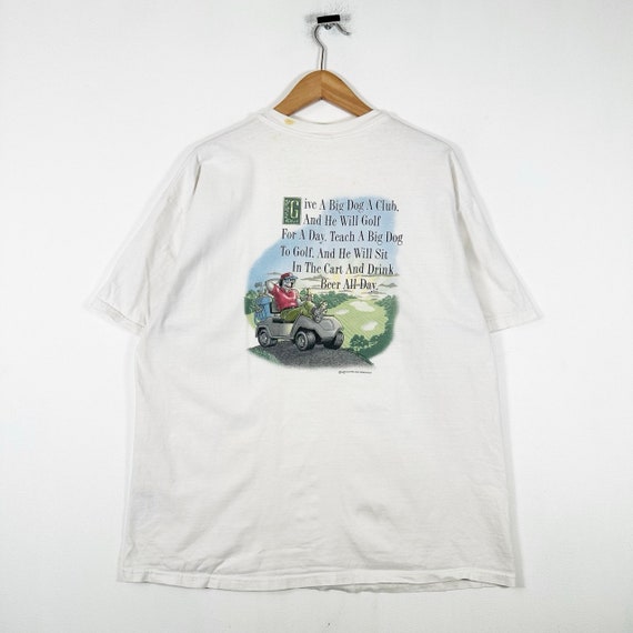 Vintage 00s Big Dogs Golf Graphic T Shirt - image 4