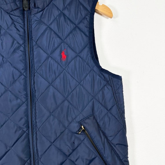 Authentic Quilted Zip Up Polo Ralph Lauren Vest - image 3