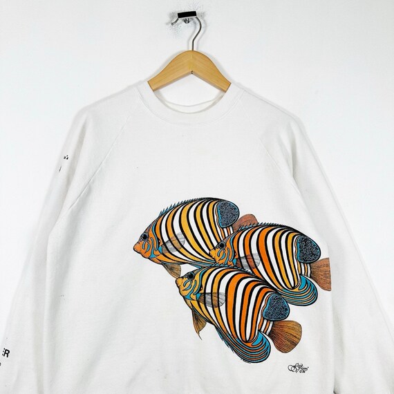 T-shirt Vintage Skiff Fleet Rouge - Homme Taille L - Fruit Of The Loom - Occasion Très Bon état