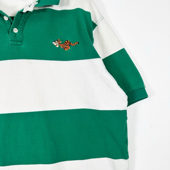 Vintage 90s Winnie the Pooh Striped Tigger Polo - image 3