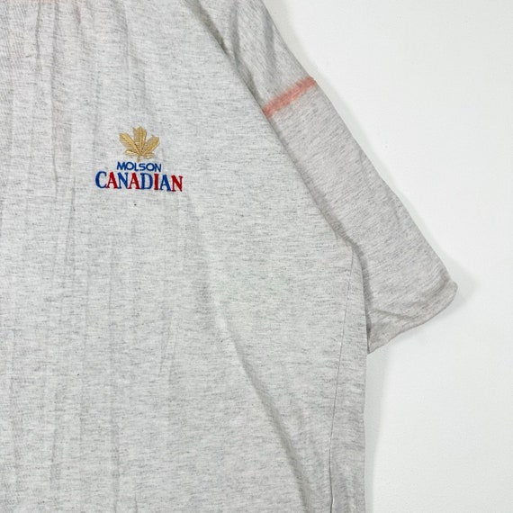 Vintage 90s Softwear Molson Canadian Lined Promo … - image 3