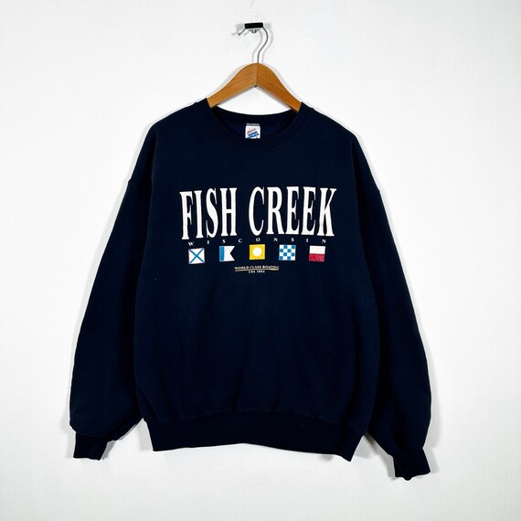 Vintage 90's FISHING Wisconsin Sweatshirt