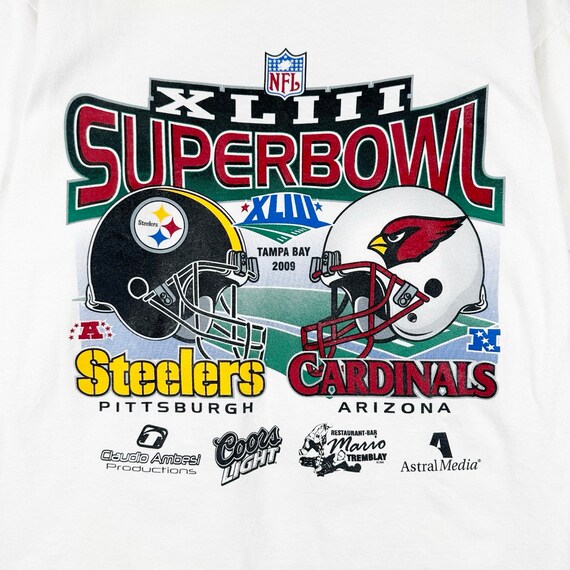 Vintage 2009 Super Bowl XLIII Steelers Arizona Gr… - image 3