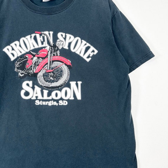 Vintage 90s Broken Spoke Sturgis Motorcycle Graph… - image 3