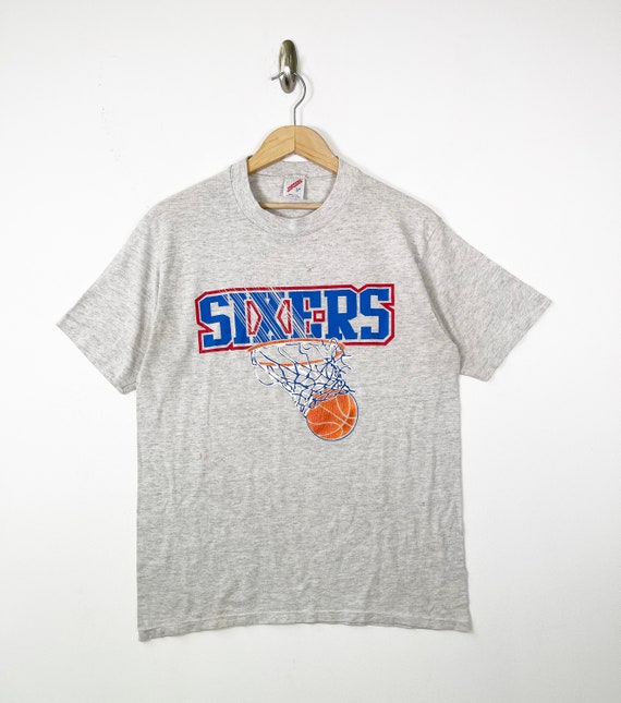 Vintage 90s Jerzees NBA Sixers Graphic 