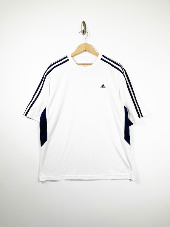 00'S adidas One Point Logo T-shirt Men's L size unclear orange type Vintage Second Hand